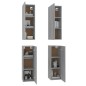 vidaXL TV-Schränke 4 Stk. Grau Sonoma 30,5x30x90 cm Holzwerkstoff vidaXL TV-Schränke 4 Stk. Grau Sonoma 30,5x30x90 cm Holzwerkstoff