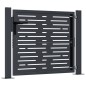 vidaXL Gartentor Anthrazit 105x80 cm Stahl Quadratisches Design vidaXL Gartentor Anthrazit 105x80 cm Stahl Quadratisches Design