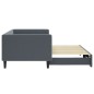 vidaXL Tagesbett Ausziehbar Dunkelgrau 90x200 cm Samt vidaXL Tagesbett Ausziehbar Dunkelgrau 90x200 cm Samt