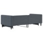 vidaXL Tagesbett Ausziehbar Dunkelgrau 90x200 cm Samt vidaXL Tagesbett Ausziehbar Dunkelgrau 90x200 cm Samt