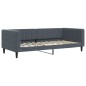 vidaXL Tagesbett Ausziehbar Dunkelgrau 90x200 cm Samt vidaXL Tagesbett Ausziehbar Dunkelgrau 90x200 cm Samt