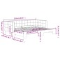 vidaXL Tagesbett Ausziehbar Dunkelgrau 90x200 cm Samt vidaXL Tagesbett Ausziehbar Dunkelgrau 90x200 cm Samt