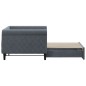 vidaXL Tagesbett Ausziehbar Dunkelgrau 90x200 cm Samt