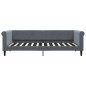 vidaXL Tagesbett Ausziehbar Dunkelgrau 90x200 cm Samt