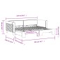 vidaXL Tagesbett Ausziehbar Dunkelgrau 90x200 cm Samt