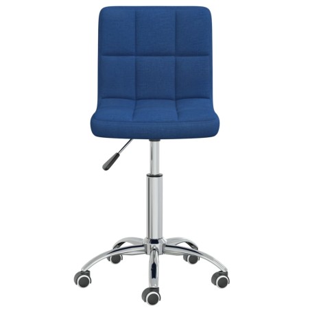vidaXL Esszimmerstuhl Drehbar Blau Stoff