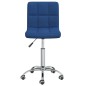 vidaXL Esszimmerstuhl Drehbar Blau Stoff vidaXL Esszimmerstuhl Drehbar Blau Stoff