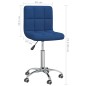 vidaXL Esszimmerstuhl Drehbar Blau Stoff vidaXL Esszimmerstuhl Drehbar Blau Stoff