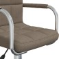 vidaXL Esszimmerstuhl Drehbar Taupe Stoff vidaXL Esszimmerstuhl Drehbar Taupe Stoff