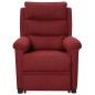 vidaXL Massagesessel mit Aufstehhilfe Weinrot Stoff vidaXL Massagesessel mit Aufstehhilfe Weinrot Stoff