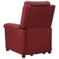 vidaXL Massagesessel mit Aufstehhilfe Weinrot Stoff vidaXL Massagesessel mit Aufstehhilfe Weinrot Stoff