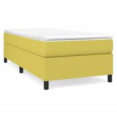 vidaXL Bettgestell Grün 90x190 cm Stoff