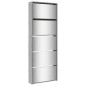 vidaXL Schuhschrank mit Spiegel 5 Fächer Grau Sonoma 63x17x169,5 cm vidaXL Schuhschrank mit Spiegel 5 Fächer Grau Sonoma 63x17x169,5 cm