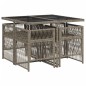 vidaXL 5-tlg. Garten-Essgruppe mit Kissen Grau Poly Rattan vidaXL 5-tlg. Garten-Essgruppe mit Kissen Grau Poly Rattan