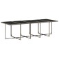 vidaXL 11-tlg. Garten-Essgruppe mit Kissen Grau Poly Rattan vidaXL 11-tlg. Garten-Essgruppe mit Kissen Grau Poly Rattan
