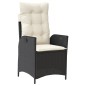 vidaXL 7-tlg. Garten-Essgruppe mit Kissen Schwarz Poly Rattan vidaXL 7-tlg. Garten-Essgruppe mit Kissen Schwarz Poly Rattan