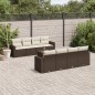 vidaXL 9-tlg. Garten-Sofagarnitur mit Kissen Braun Poly Rattan vidaXL 9-tlg. Garten-Sofagarnitur mit Kissen Braun Poly Rattan