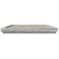 vidaXL Bettgestell Grau Sonoma 200x200 cm Holzwerkstoff vidaXL Bettgestell Grau Sonoma 200x200 cm Holzwerkstoff