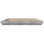 vidaXL Bettgestell Betongrau 200x200 cm Holzwerkstoff vidaXL Bettgestell Betongrau 200x200 cm Holzwerkstoff
