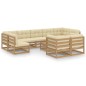 vidaXL 10-tlg. Garten-Lounge-Set mit Kissen Honigbraun Massivholz vidaXL 10-tlg. Garten-Lounge-Set mit Kissen Honigbraun Massivholz