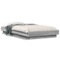 vidaXL Bettgestell Grau Sonoma 100x200 cm Holzwerkstoff vidaXL Bettgestell Grau Sonoma 100x200 cm Holzwerkstoff