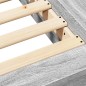 vidaXL Bettgestell Grau Sonoma 100x200 cm Holzwerkstoff vidaXL Bettgestell Grau Sonoma 100x200 cm Holzwerkstoff