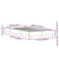 vidaXL Bettgestell Weiß 100x200 cm Holzwerkstoff vidaXL Bettgestell Weiß 100x200 cm Holzwerkstoff