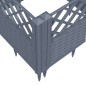 vidaXL Pflanzkasten mit Erdspießen Grau 43,5x43,5x43,5 cm PP vidaXL Pflanzkasten mit Erdspießen Grau 43,5x43,5x43,5 cm PP