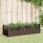vidaXL Pflanzkasten mit Erdspießen Braun 123,5x43,5x43,5 cm PP vidaXL Pflanzkasten mit Erdspießen Braun 123,5x43,5x43,5 cm PP