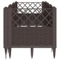 vidaXL Pflanzkasten mit Erdspießen Braun 123,5x43,5x43,5 cm PP vidaXL Pflanzkasten mit Erdspießen Braun 123,5x43,5x43,5 cm PP