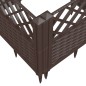 vidaXL Pflanzkasten mit Erdspießen Braun 123,5x43,5x43,5 cm PP vidaXL Pflanzkasten mit Erdspießen Braun 123,5x43,5x43,5 cm PP
