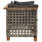 vidaXL Garten-Ecksofas mit Kissen 2 Stk. Grau Poly Rattan vidaXL Garten-Ecksofas mit Kissen 2 Stk. Grau Poly Rattan