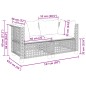 vidaXL Garten-Ecksofas mit Kissen 2 Stk. Grau Poly Rattan vidaXL Garten-Ecksofas mit Kissen 2 Stk. Grau Poly Rattan
