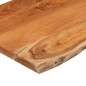 vidaXL Tischplatte 70x60x2,5cm Rechteckig Massivholz Akazie Naturkante vidaXL Tischplatte 70x60x2,5cm Rechteckig Massivholz Akazie Naturkante
