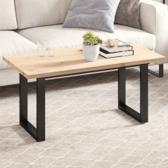 vidaXL Tischplatte 100x50x2,5 cm Rechteckig Massivholz Kiefer