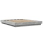 vidaXL Bettgestell mit LED Betongrau 150x200 cm Holzwerkstoff vidaXL Bettgestell mit LED Betongrau 150x200 cm Holzwerkstoff