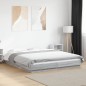vidaXL Bettgestell mit LED Grau Sonoma 150x200 cm Holzwerkstoff vidaXL Bettgestell mit LED Grau Sonoma 150x200 cm Holzwerkstoff