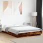 vidaXL Bettgestell Räuchereiche 140x200 cm Holzwerkstoff vidaXL Bettgestell Räuchereiche 140x200 cm Holzwerkstoff