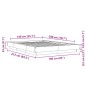 vidaXL Bettgestell Räuchereiche 140x200 cm Holzwerkstoff vidaXL Bettgestell Räuchereiche 140x200 cm Holzwerkstoff