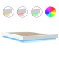vidaXL Bettgestell mit LED Weiß 120x200 cm Holzwerkstoff vidaXL Bettgestell mit LED Weiß 120x200 cm Holzwerkstoff