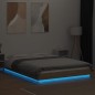 vidaXL Bettgestell mit LED Sonoma-Eiche 120x200 cm Holzwerkstoff vidaXL Bettgestell mit LED Sonoma-Eiche 120x200 cm Holzwerkstoff