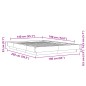 vidaXL Bettgestell Grau Sonoma 140x190 cm Holzwerkstoff vidaXL Bettgestell Grau Sonoma 140x190 cm Holzwerkstoff