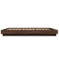 vidaXL Bettgestell mit LED Braun Eichen-Optik 135x190 cm Holzwerkstoff vidaXL Bettgestell mit LED Braun Eichen-Optik 135x190 cm Holzwerkstoff