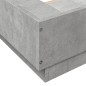vidaXL Bettgestell Betongrau 120x190 cm Holzwerkstoff vidaXL Bettgestell Betongrau 120x190 cm Holzwerkstoff
