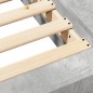 vidaXL Bettgestell Betongrau 120x190 cm Holzwerkstoff vidaXL Bettgestell Betongrau 120x190 cm Holzwerkstoff
