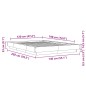 vidaXL Bettgestell Betongrau 120x190 cm Holzwerkstoff vidaXL Bettgestell Betongrau 120x190 cm Holzwerkstoff