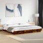 vidaXL Bettgestell Räuchereiche 180x200 cm Holzwerkstoff vidaXL Bettgestell Räuchereiche 180x200 cm Holzwerkstoff