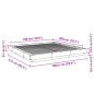 vidaXL Bettgestell Räuchereiche 180x200 cm Holzwerkstoff vidaXL Bettgestell Räuchereiche 180x200 cm Holzwerkstoff