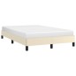 vidaXL Bettgestell ohne Matratze Creme 120x190 cm Kunstleder vidaXL Bettgestell ohne Matratze Creme 120x190 cm Kunstleder