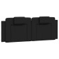vidaXL Kopfteil-Kissen Schwarz 140 cm Kunstleder vidaXL Kopfteil-Kissen Schwarz 140 cm Kunstleder